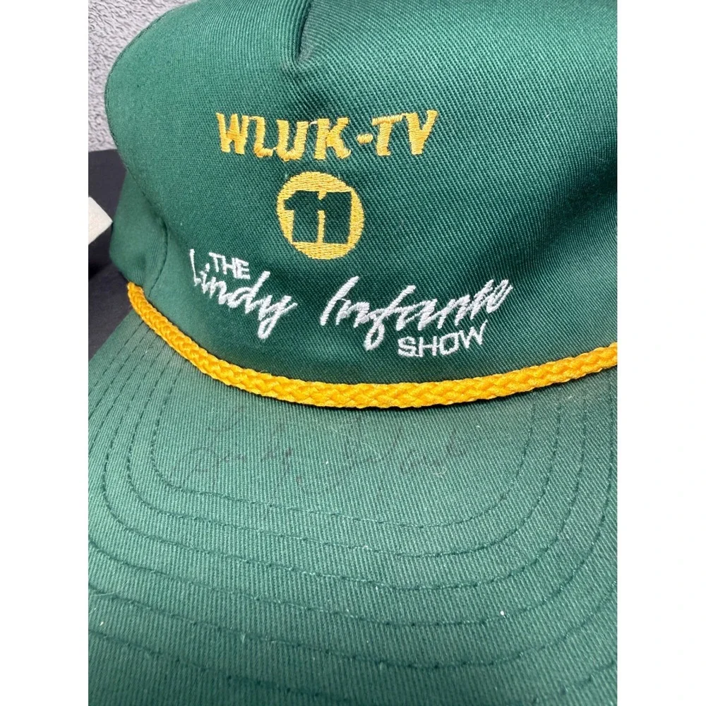 Vtg Green Bay Packers Snapback Hat Lot Mens NFL WFRV WLUK Lindy Infante McCarren